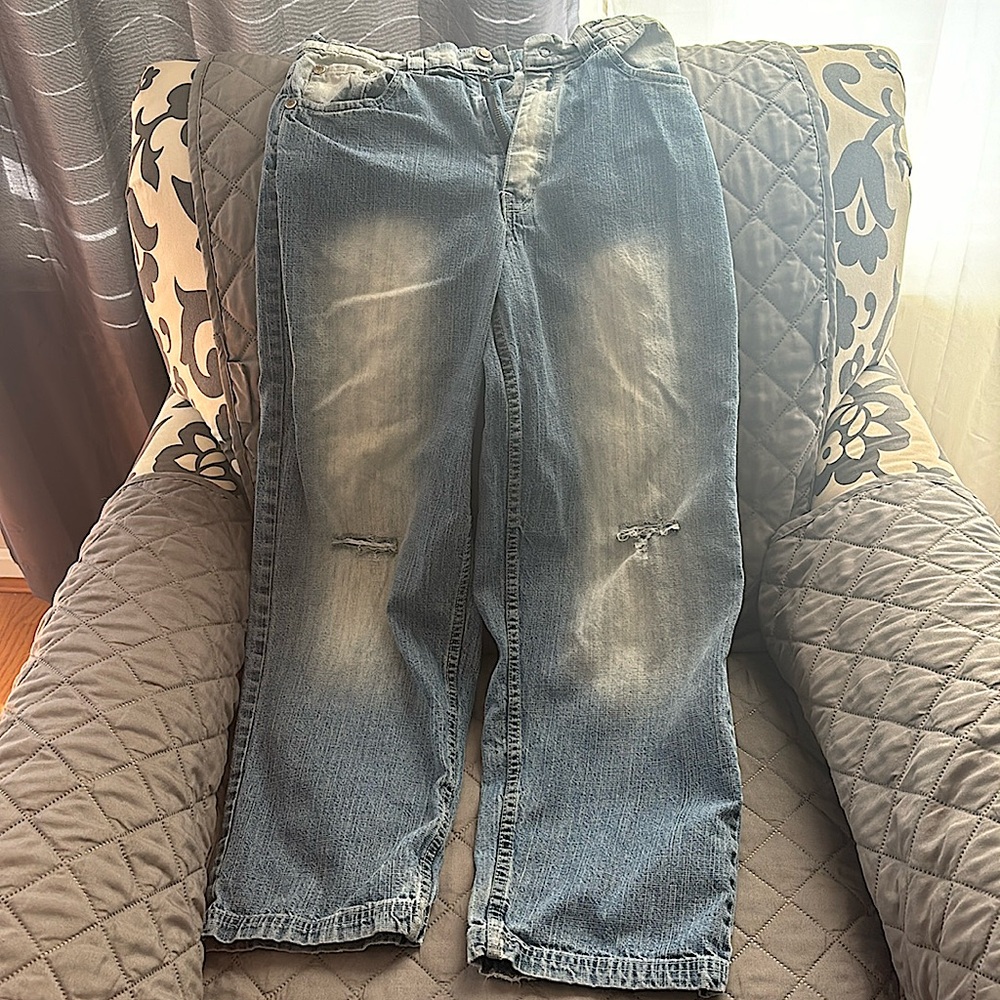 Girls Evolution distressed jeans size 12